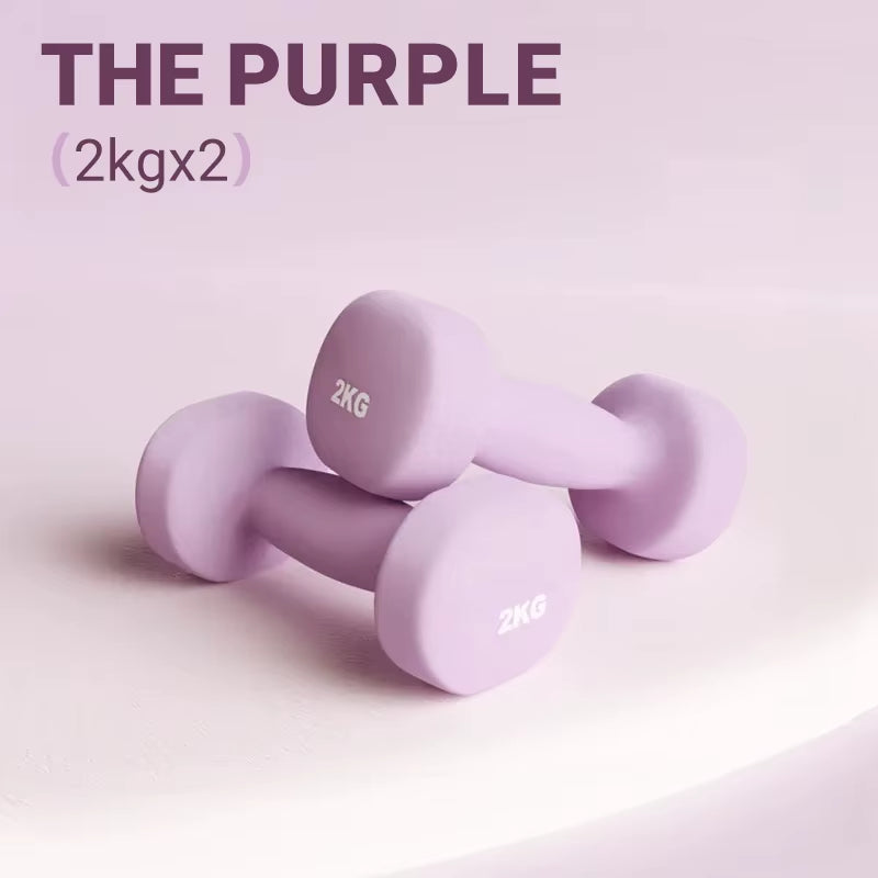 Women Dumbbells Fitness Household Equipment Colour Fitness Strength Exercise at Home Gym Equipment
