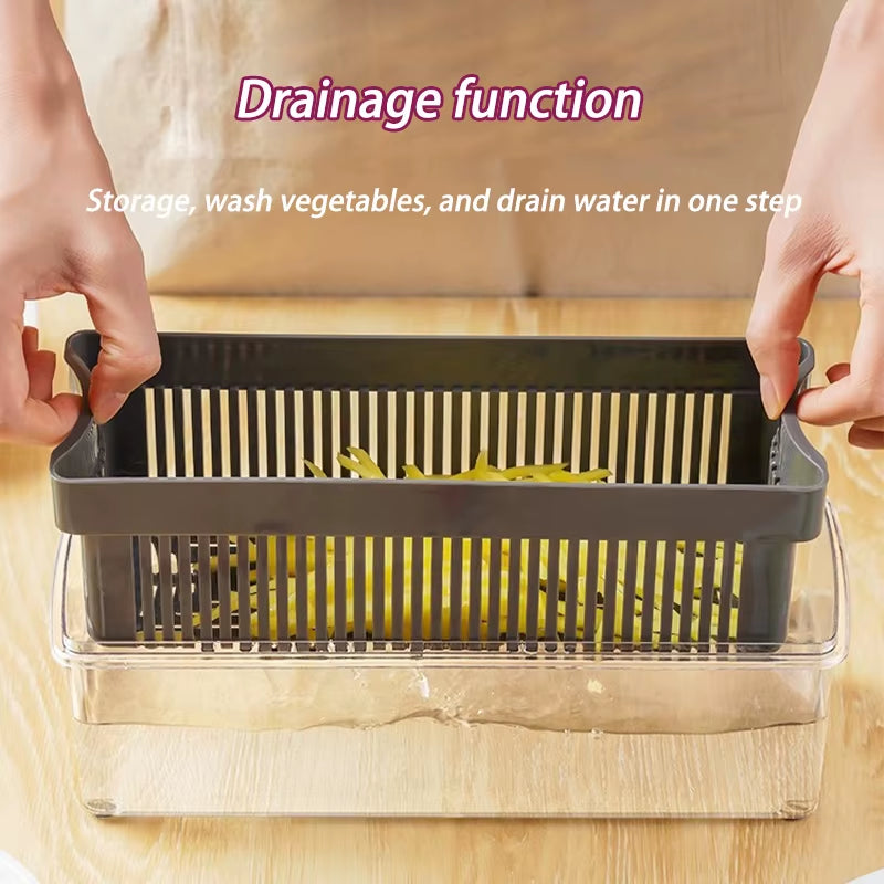 New 14/16 in 1 Multifunctional Vegetable Chopper Slicer Shredder with Basket Fruit Slicer Potato Shredder Carrot Grind Gadgets