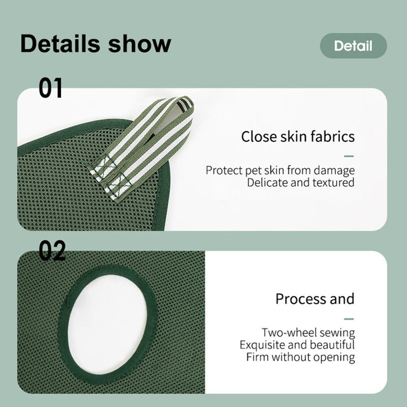 Pet Grooming Hammock Harness for Cats and Dogs, Cat Grooming Sling for Trimming Nail and Ear Care, Pet Hammock Restraint Bag