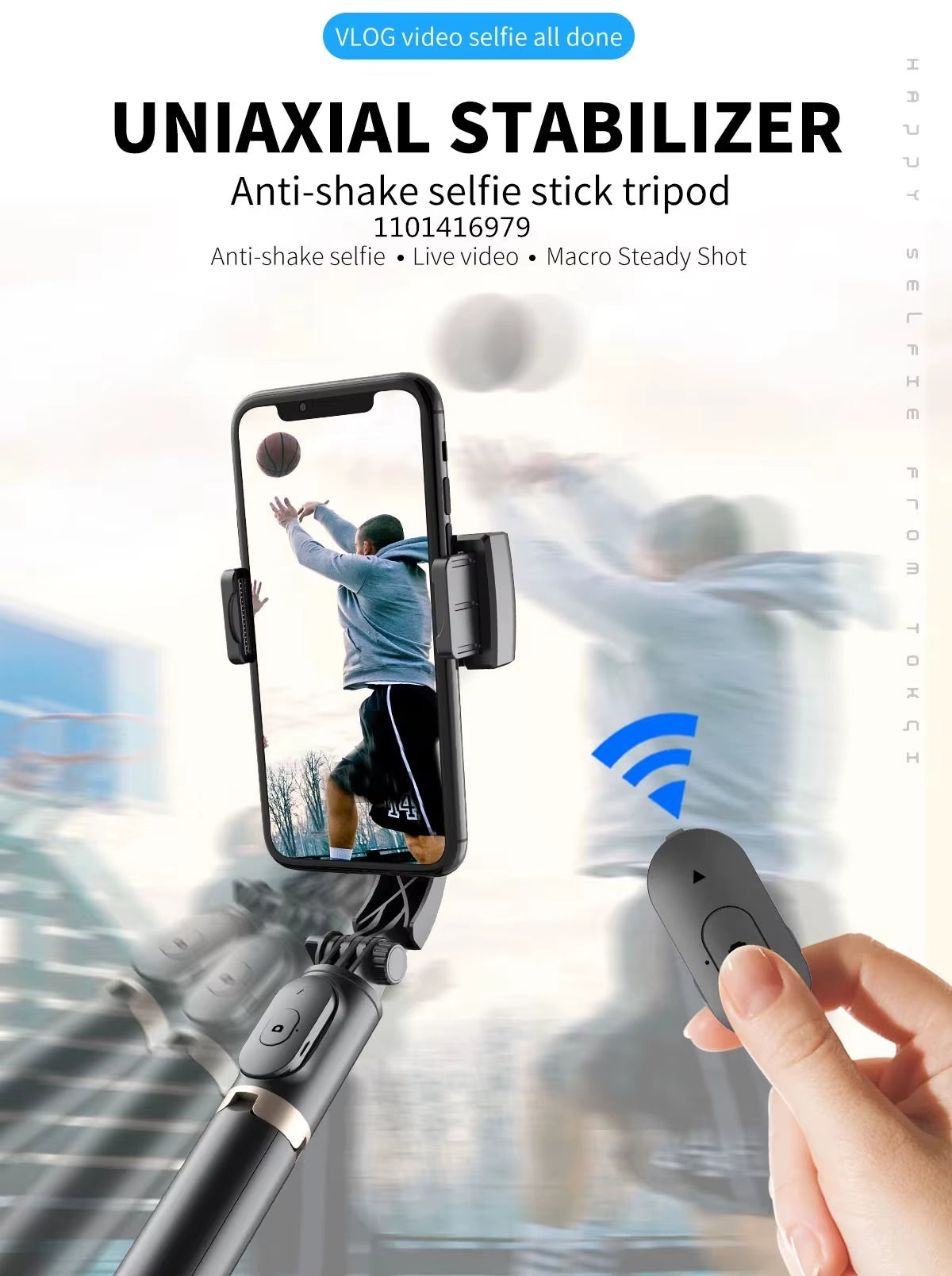 2023 NEW Phone Gimbal Stabilizer Wireless Bluetooth Selfie Stick Tripod Stabilizer Holder Bracket for Smartphone Live