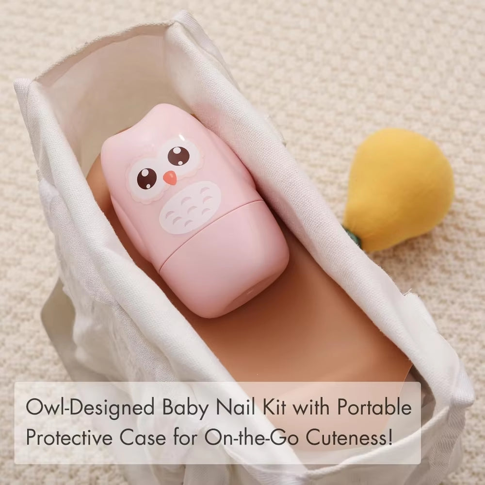 Baby Nail Kit, 4-In-1 Baby Nail Care Set with Cute Case, Newborn Nail Clippers, Scissors & Tweezers, Baby Essential Care Tools