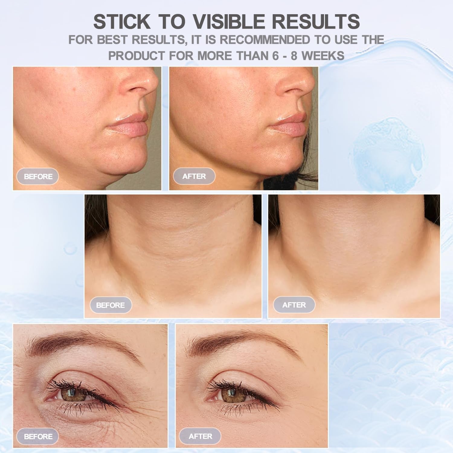 Face and Neck Massager Tool, Portable Facial Beauty Device, Facial Massager Wand with 7 Color Multifunction for Skin Care (Bright White)