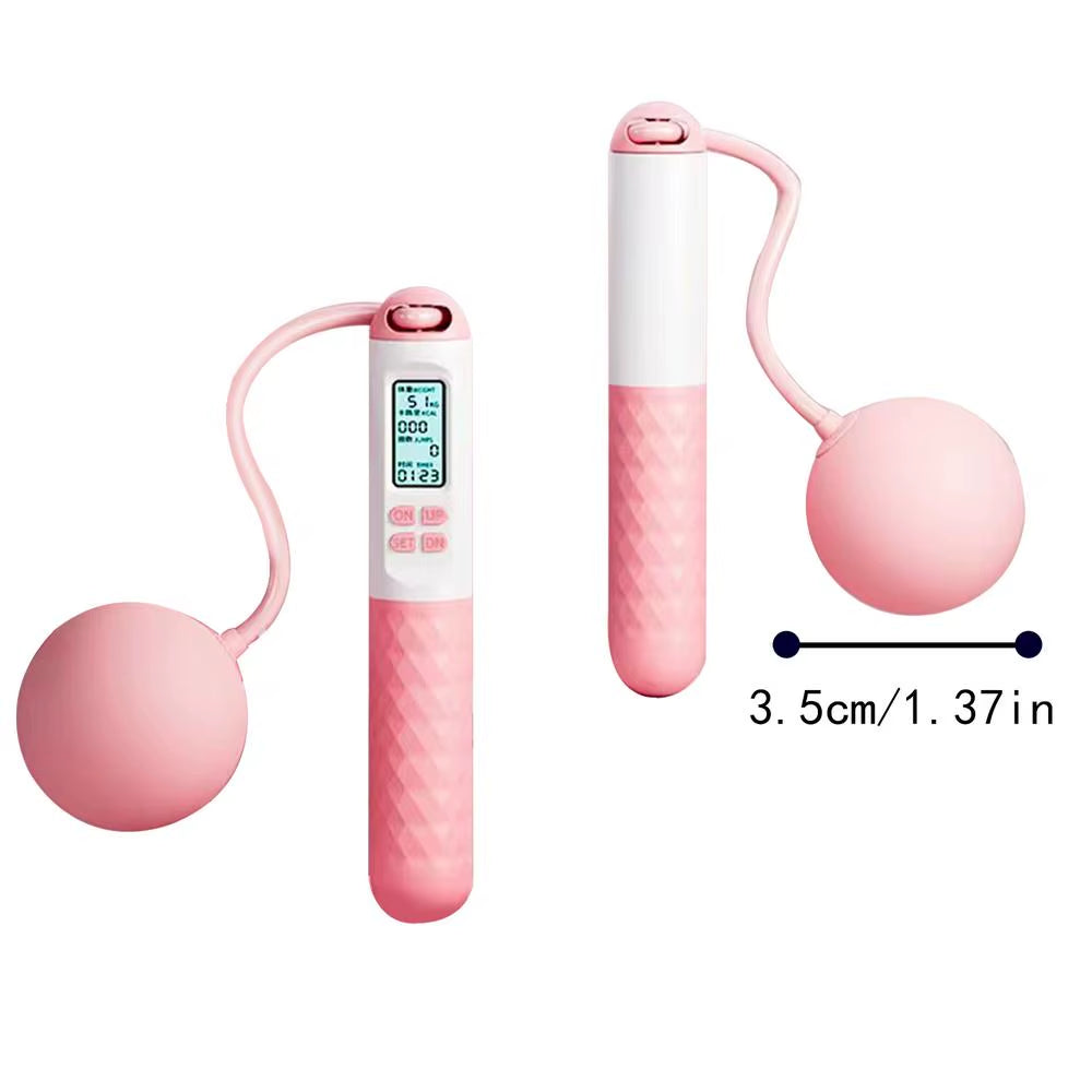 Weighted Skipping Rope Fitness Ropeless Jump Rope with Countersmart Cordless Counting Skipping Rope for Fitness Accessories