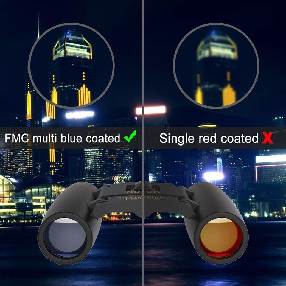 Binoculars 30X60 Zoom Outdoor Travel Compact Folding Telescope Hunting Day/Night