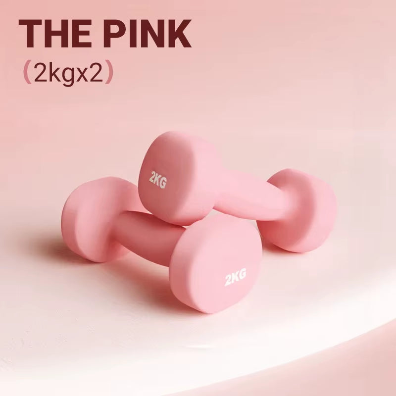 Women Dumbbells Fitness Household Equipment Colour Fitness Strength Exercise at Home Gym Equipment
