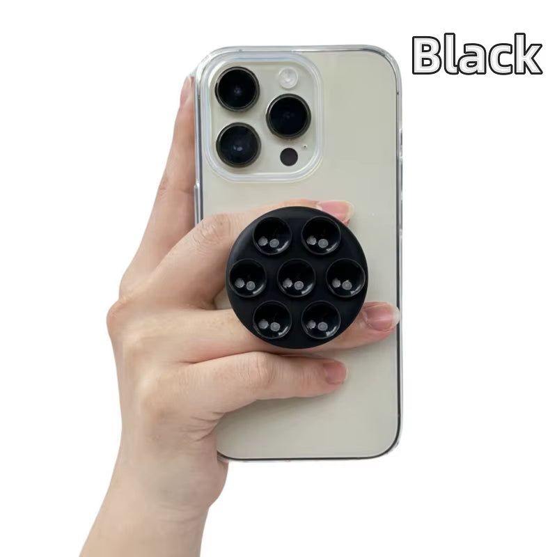 Round Silicone Suction Pad for Mobile Phone Samsung for Iphone Sticky Finger Grip Stand Sticker Suction Cup Phone Holder Griptok