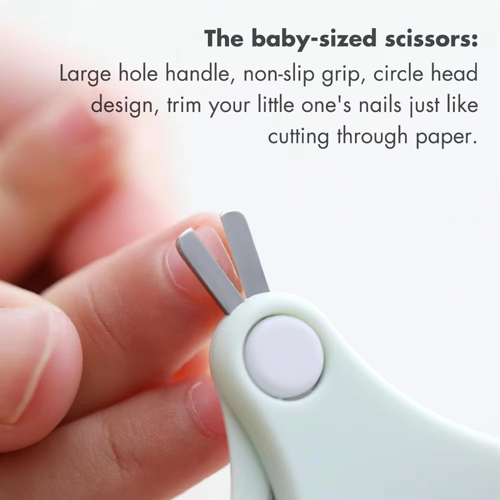 Baby Nail Kit, 4-In-1 Baby Nail Care Set with Cute Case, Newborn Nail Clippers, Scissors & Tweezers, Baby Essential Care Tools