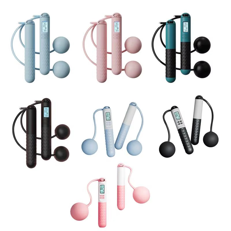 Weighted Skipping Rope Fitness Ropeless Jump Rope with Countersmart Cordless Counting Skipping Rope for Fitness Accessories