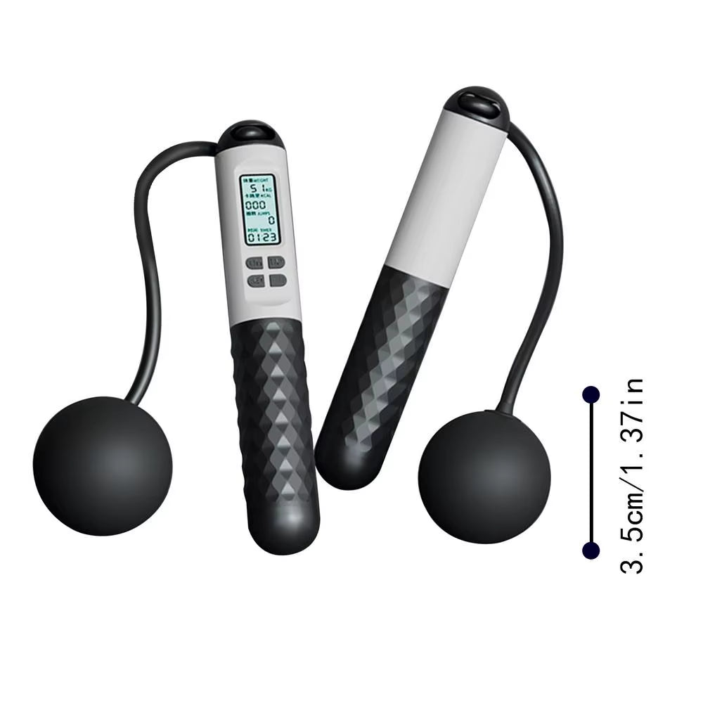Weighted Skipping Rope Fitness Ropeless Jump Rope with Countersmart Cordless Counting Skipping Rope for Fitness Accessories