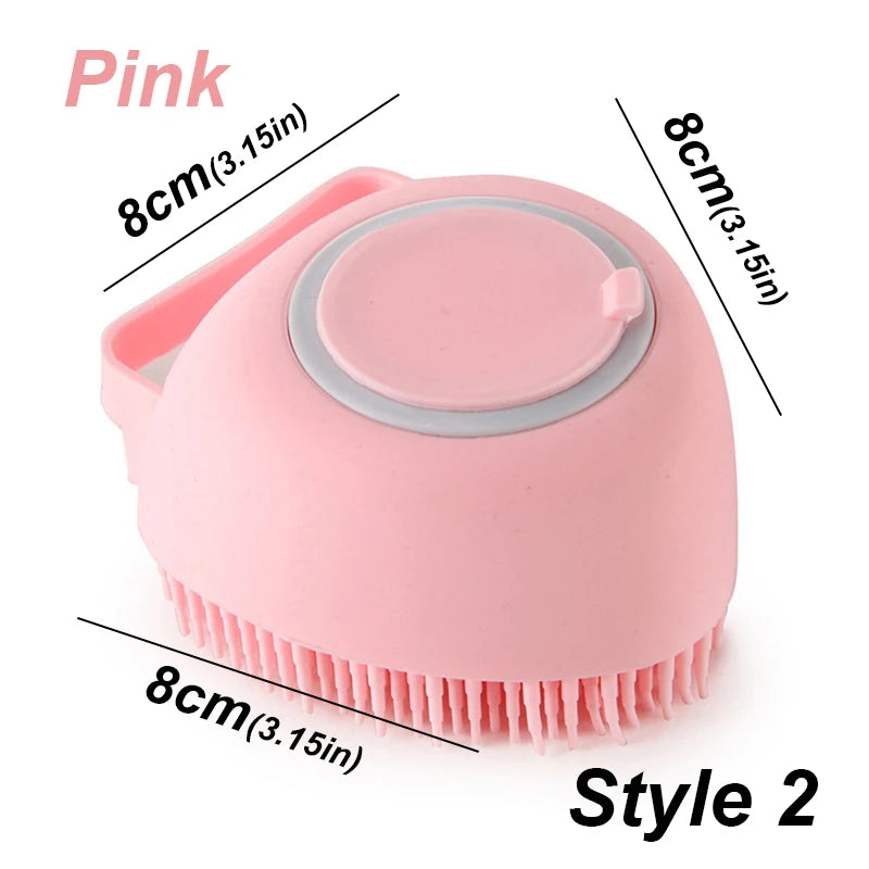 Pet Dog Silicone Bath Brush Cleaning Care Baby Baby Bath Massage Brushdog Brush Shampoo Massager Bath Brush Pet Supplies