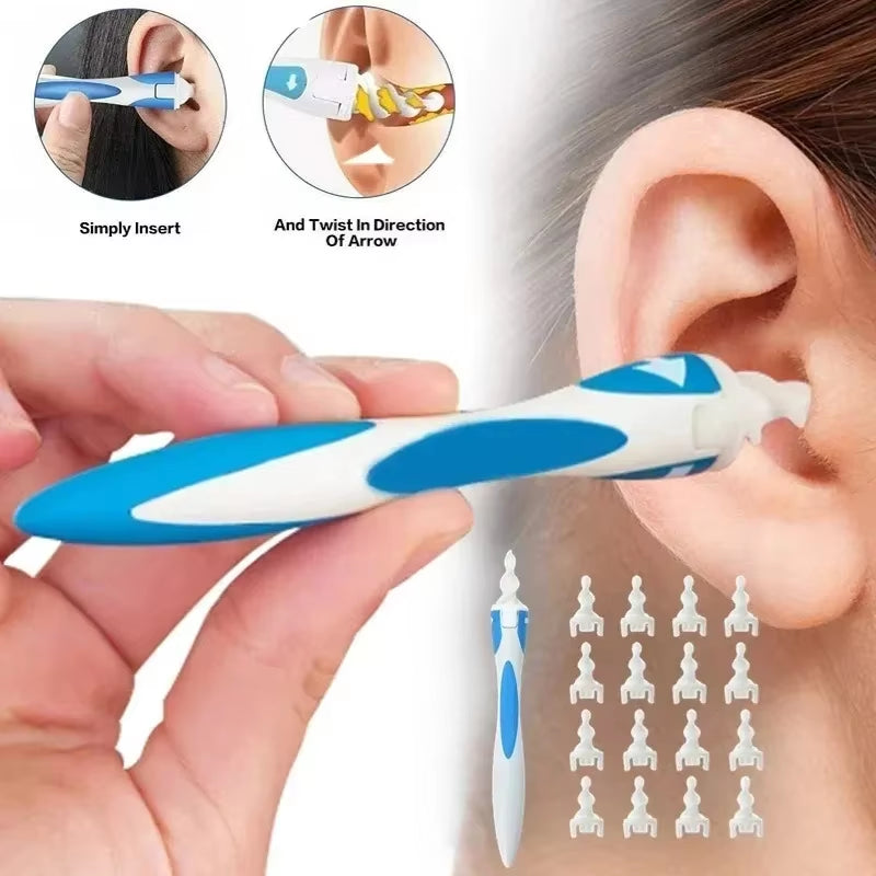 New Hot Ear Wax Spiral Silicon Removal Reusable Earwax Cleaner Care Soft Ears Cares Health Tools for Baby Essentials Baby Care