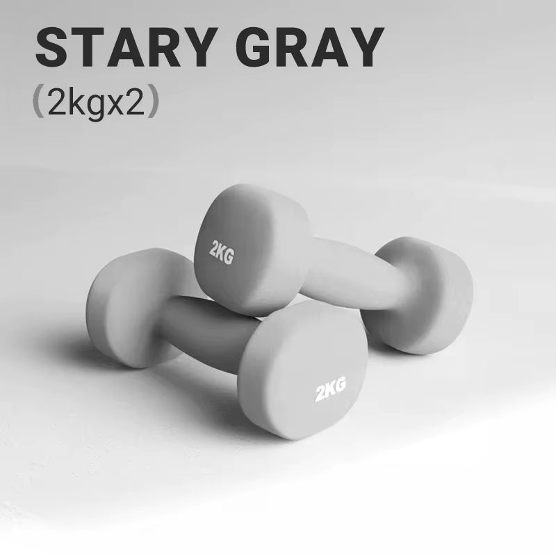 Women Dumbbells Fitness Household Equipment Colour Fitness Strength Exercise at Home Gym Equipment