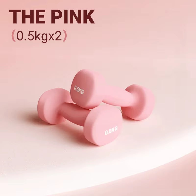 Women Dumbbells Fitness Household Equipment Colour Fitness Strength Exercise at Home Gym Equipment
