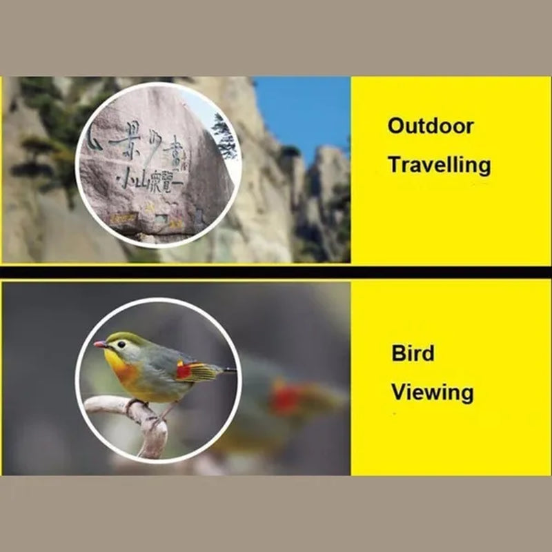 40X60/12X30 Zoomable Monocular HD Telescope Binoculars for Hunting Camping Hiking Travel Outdoor Sports