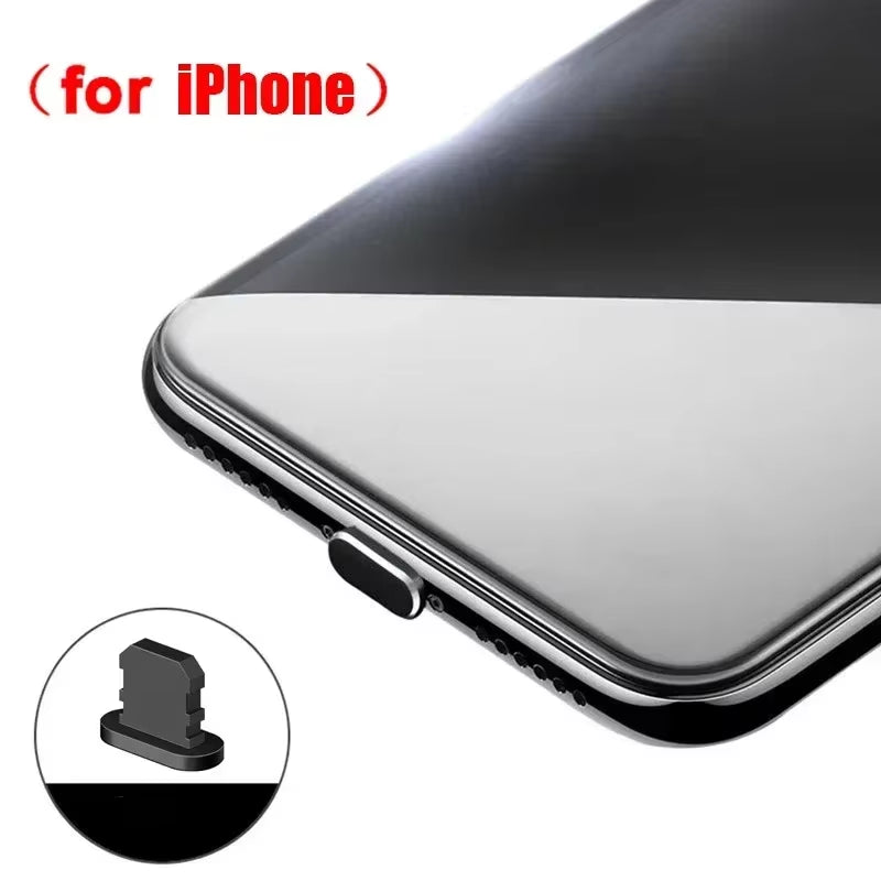 Mobile Phone Charging Port Dust Plug for Iphone 16 15 14 13 Pro Max Port Cleaner Kit Computer Keyboard Cleaner Tool Clean Brush