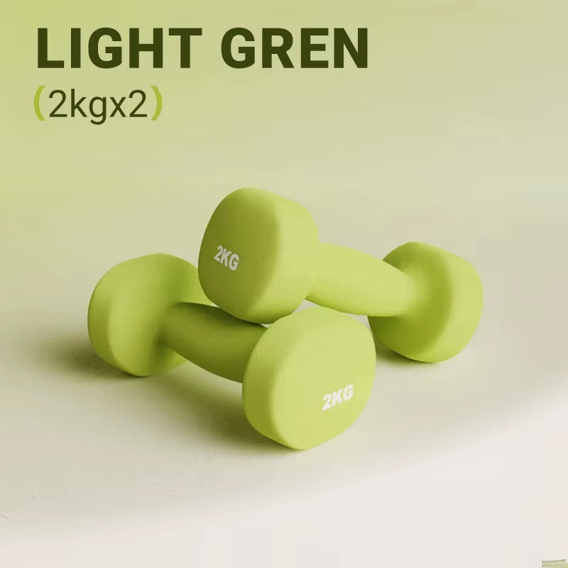 Women Dumbbells Fitness Household Equipment Colour Fitness Strength Exercise at Home Gym Equipment