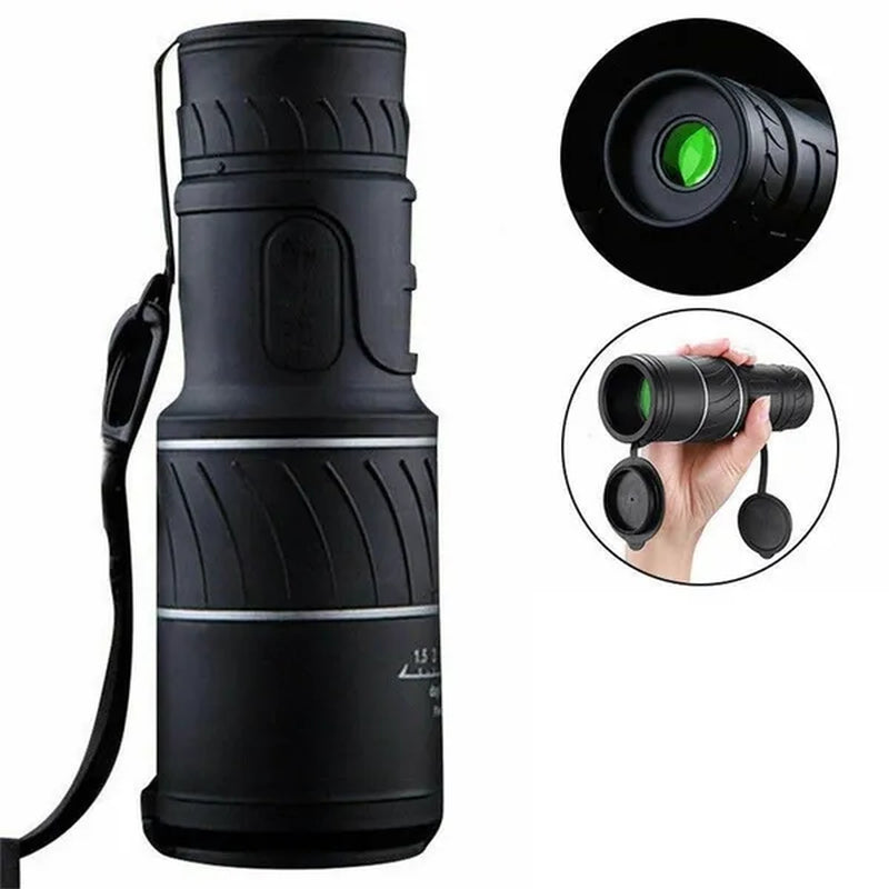 40X60/12X30 Zoomable Monocular HD Telescope Binoculars for Hunting Camping Hiking Travel Outdoor Sports