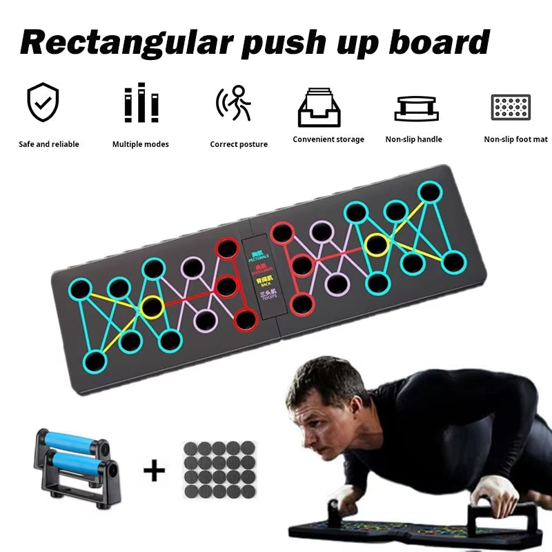 Push up Support Board Multifunctional Chest Abdominal Muscle Training Board Fitness Aid Folding Assist Fitness Equipment Fitness
