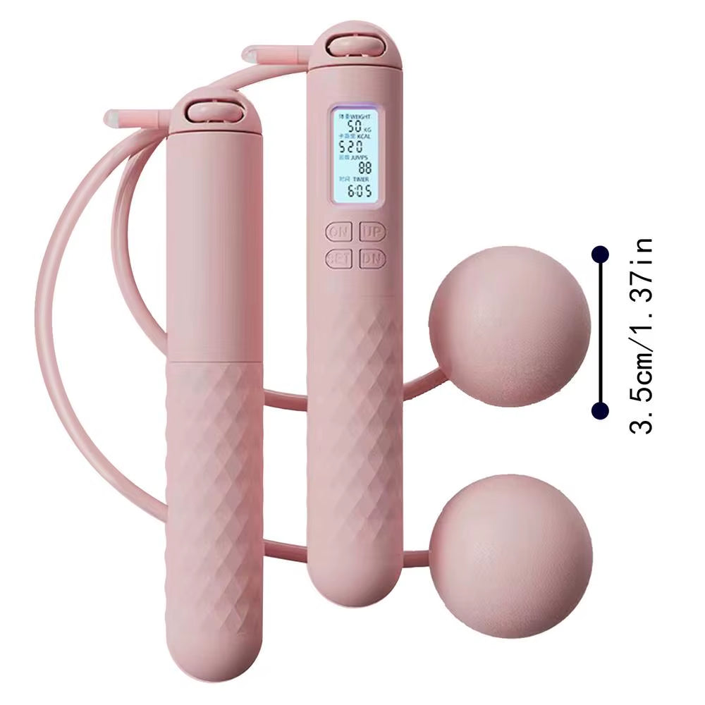 Weighted Skipping Rope Fitness Ropeless Jump Rope with Countersmart Cordless Counting Skipping Rope for Fitness Accessories