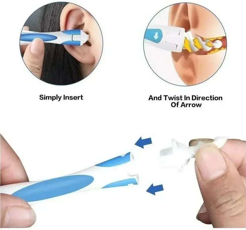 New Hot Ear Wax Spiral Silicon Removal Reusable Earwax Cleaner Care Soft Ears Cares Health Tools for Baby Essentials Baby Care