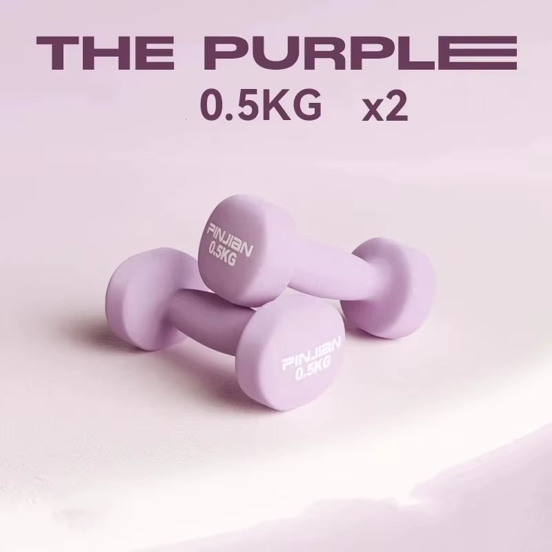 Women Dumbbells Fitness Household Equipment Colour Fitness Strength Exercise at Home Gym Equipment