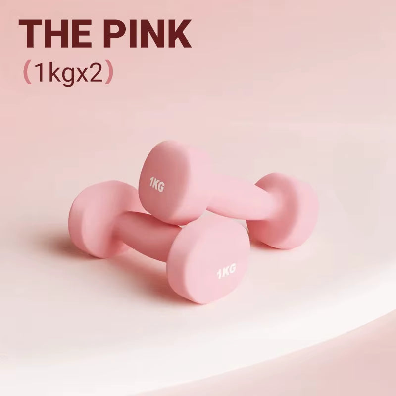 Women Dumbbells Fitness Household Equipment Colour Fitness Strength Exercise at Home Gym Equipment