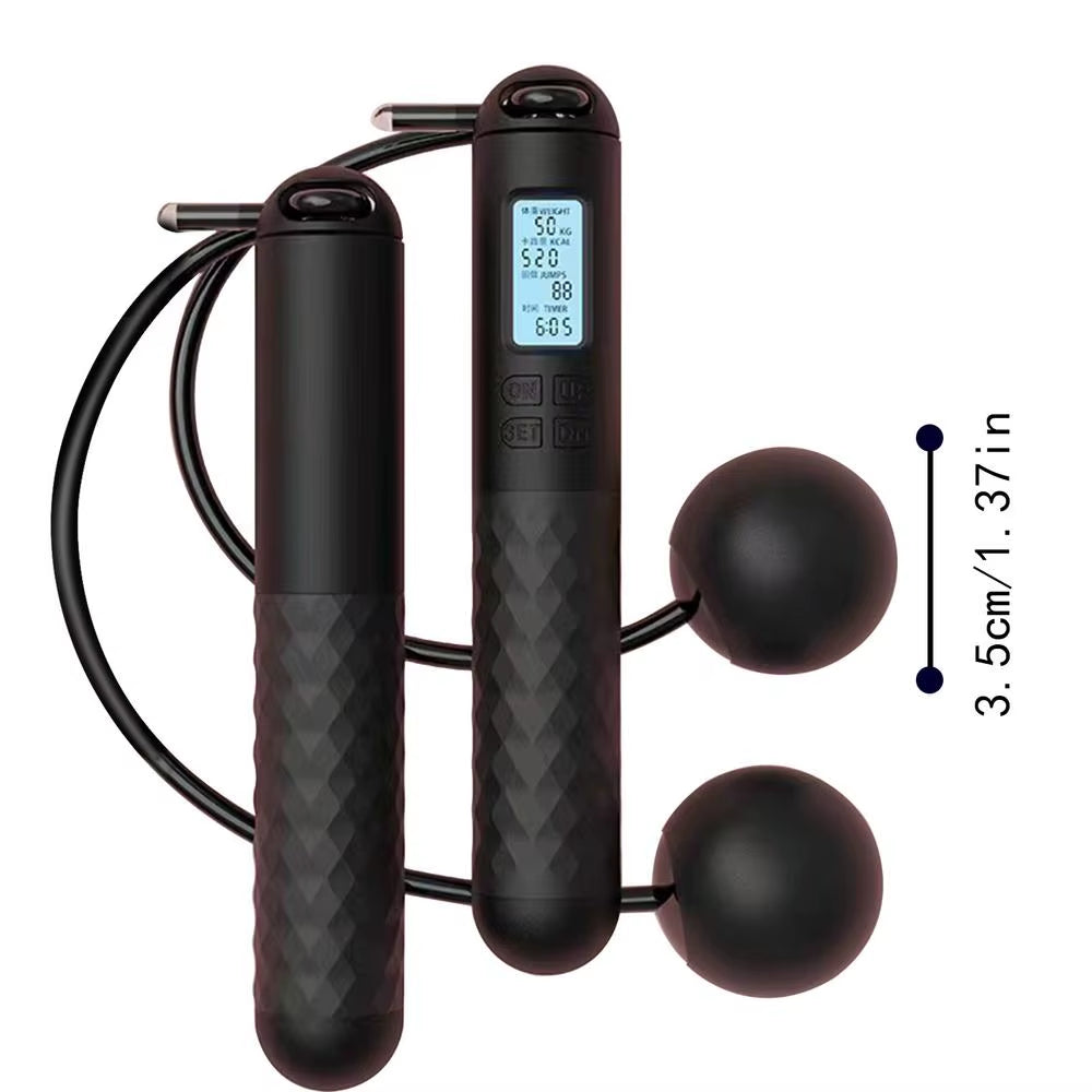 Weighted Skipping Rope Fitness Ropeless Jump Rope with Countersmart Cordless Counting Skipping Rope for Fitness Accessories