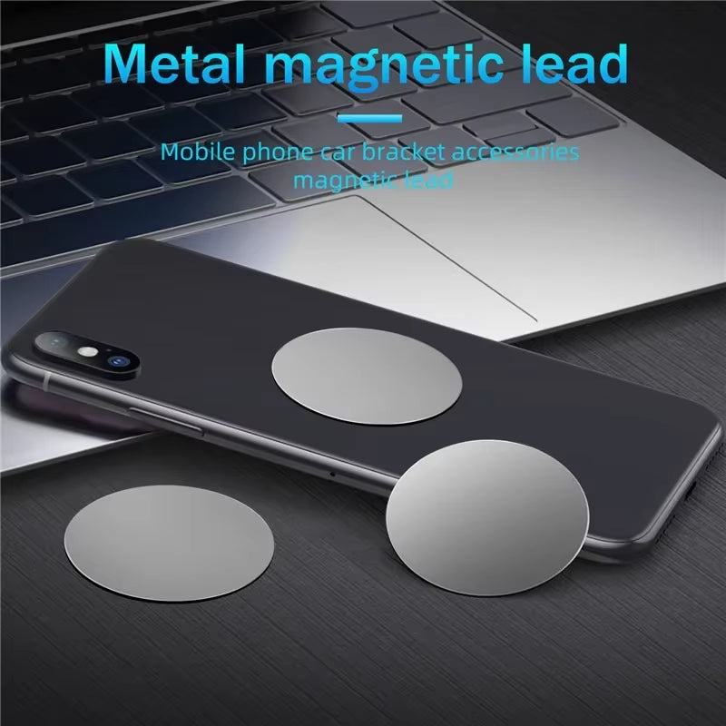 5Pcs Metal Plate Disk for Magnet Car Phone Holder round Iron Sheet Stickers Car Magnetic Phone Stand Mount Accessories