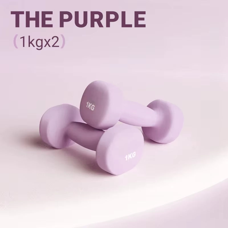 Women Dumbbells Fitness Household Equipment Colour Fitness Strength Exercise at Home Gym Equipment