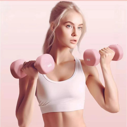 Women Dumbbells Fitness Household Equipment Colour Fitness Strength Exercise at Home Gym Equipment