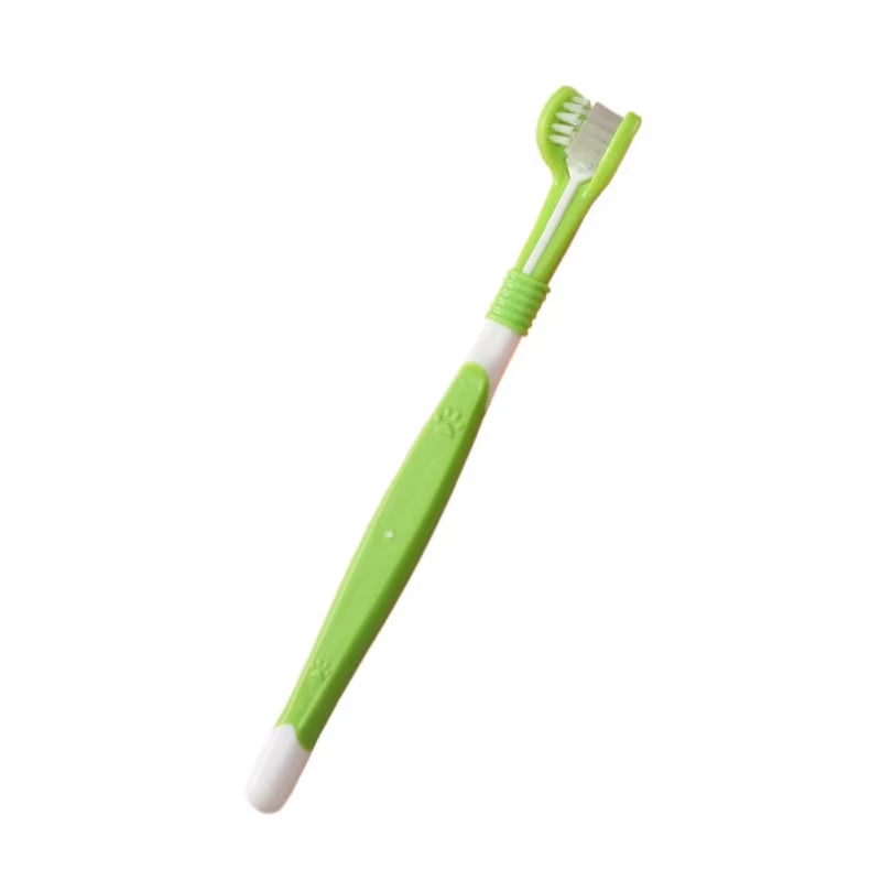 3-Sided Pet Toothbrush Dog Plastic Toothbrush Removing Bad Breath Tartar Cleaning Mouth Pet Dental Care Cat Cleaning Mouth