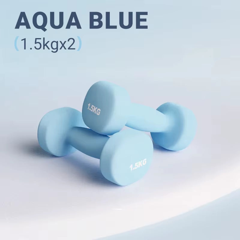 Women Dumbbells Fitness Household Equipment Colour Fitness Strength Exercise at Home Gym Equipment