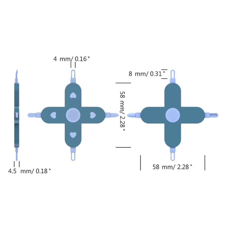 4-In-1 Baby Care Gadget Baby Dig Booger Clip Ear Wax Removal Tool Baby Ears&Nose&Navel Cleaning Tool Nasal Care Supplies