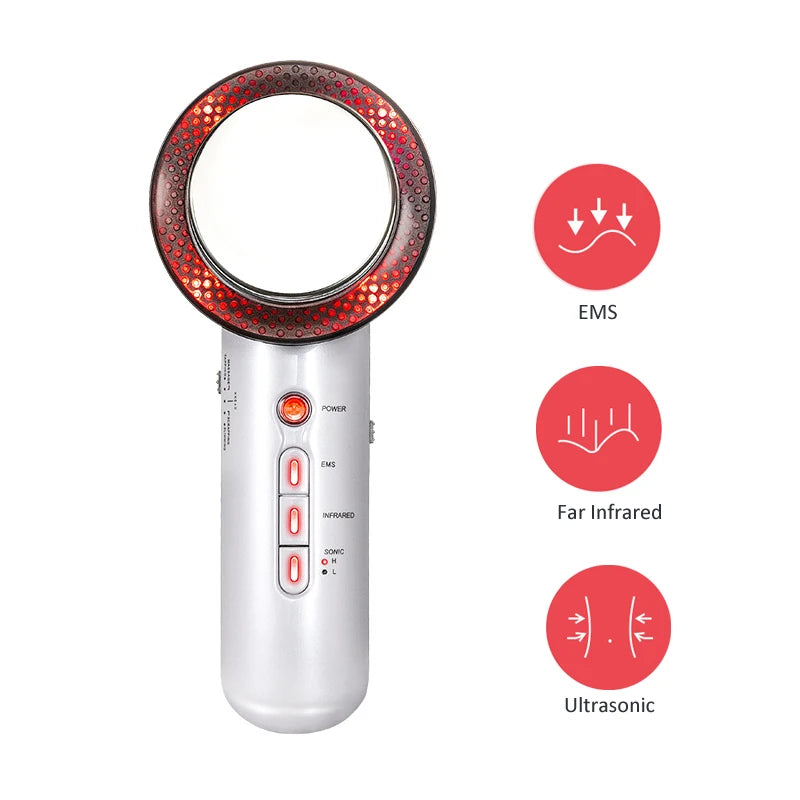 Ultrasonic Cavitation Machine EMS Body Slimming Massager Lipo Fat Burner Weight Loss Galvanic Infrared Ultrasonic Facial Lifting