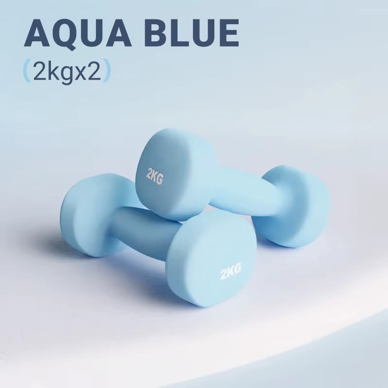 Women Dumbbells Fitness Household Equipment Colour Fitness Strength Exercise at Home Gym Equipment
