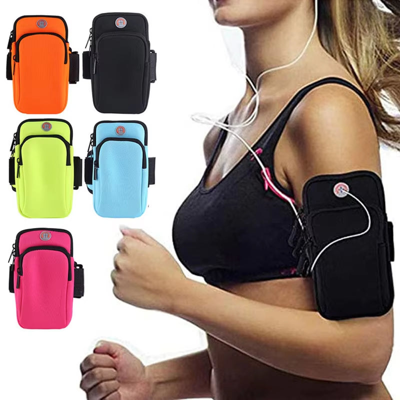 Universal 6.5'' Running Sport Armband Bag Waterproof Arm Bag Mobile Phone Bag Case Fitness Gym Arm Band for Iphone Samsung Huawe