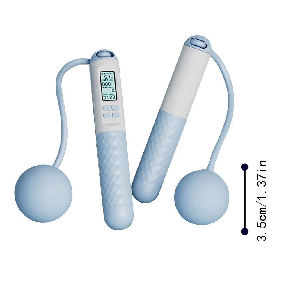 Weighted Skipping Rope Fitness Ropeless Jump Rope with Countersmart Cordless Counting Skipping Rope for Fitness Accessories