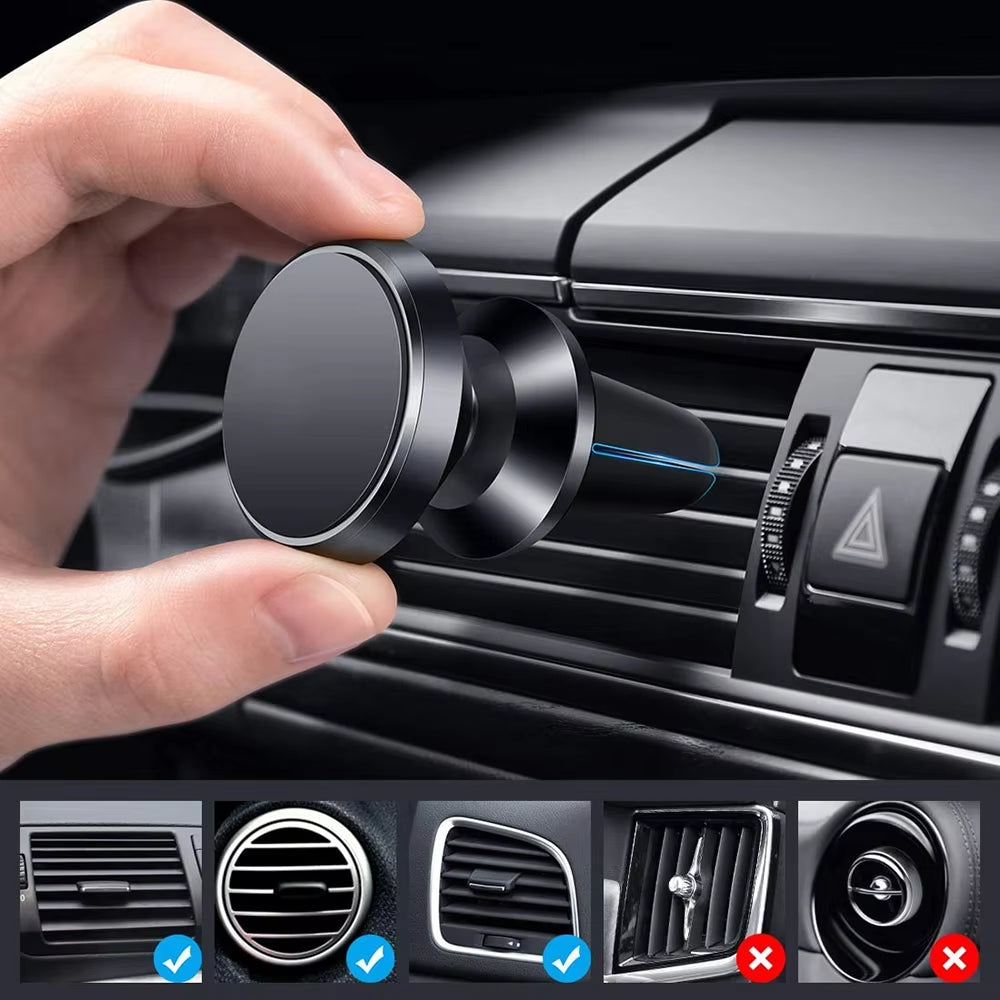 Magnetic Phone Holder in Car GPS Air Vent Mount Magnet Stand Car Mobile Phone Holder Car Accessories Interior Car Magnet Sticker