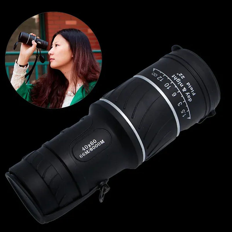 40X60/12X30 Zoomable Monocular HD Telescope Binoculars for Hunting Camping Hiking Travel Outdoor Sports