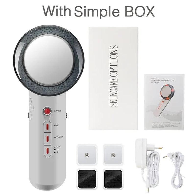 Ultrasonic Cavitation Machine EMS Body Slimming Massager Lipo Fat Burner Weight Loss Galvanic Infrared Ultrasonic Facial Lifting