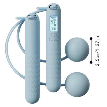 Weighted Skipping Rope Fitness Ropeless Jump Rope with Countersmart Cordless Counting Skipping Rope for Fitness Accessories