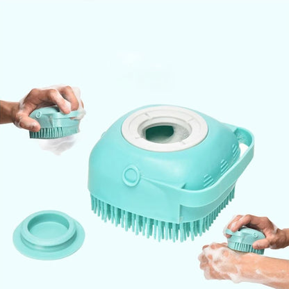 Pet Dog Silicone Bath Brush Cleaning Care Baby Baby Bath Massage Brushdog Brush Shampoo Massager Bath Brush Pet Supplies
