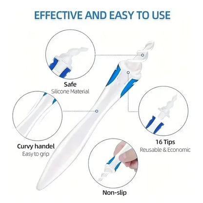 New Hot Ear Wax Spiral Silicon Removal Reusable Earwax Cleaner Care Soft Ears Cares Health Tools for Baby Essentials Baby Care