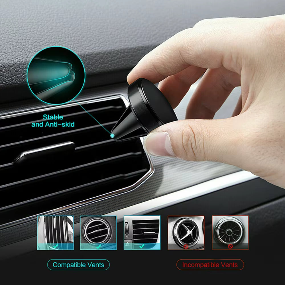 Magnetic Phone Holder in Car GPS Air Vent Mount Magnet Stand Car Mobile Phone Holder Car Accessories Interior Car Magnet Sticker