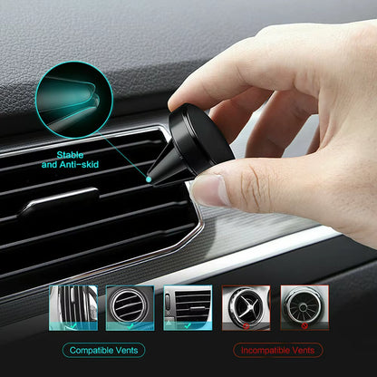 Magnetic Phone Holder in Car GPS Air Vent Mount Magnet Stand Car Mobile Phone Holder Car Accessories Interior Car Magnet Sticker