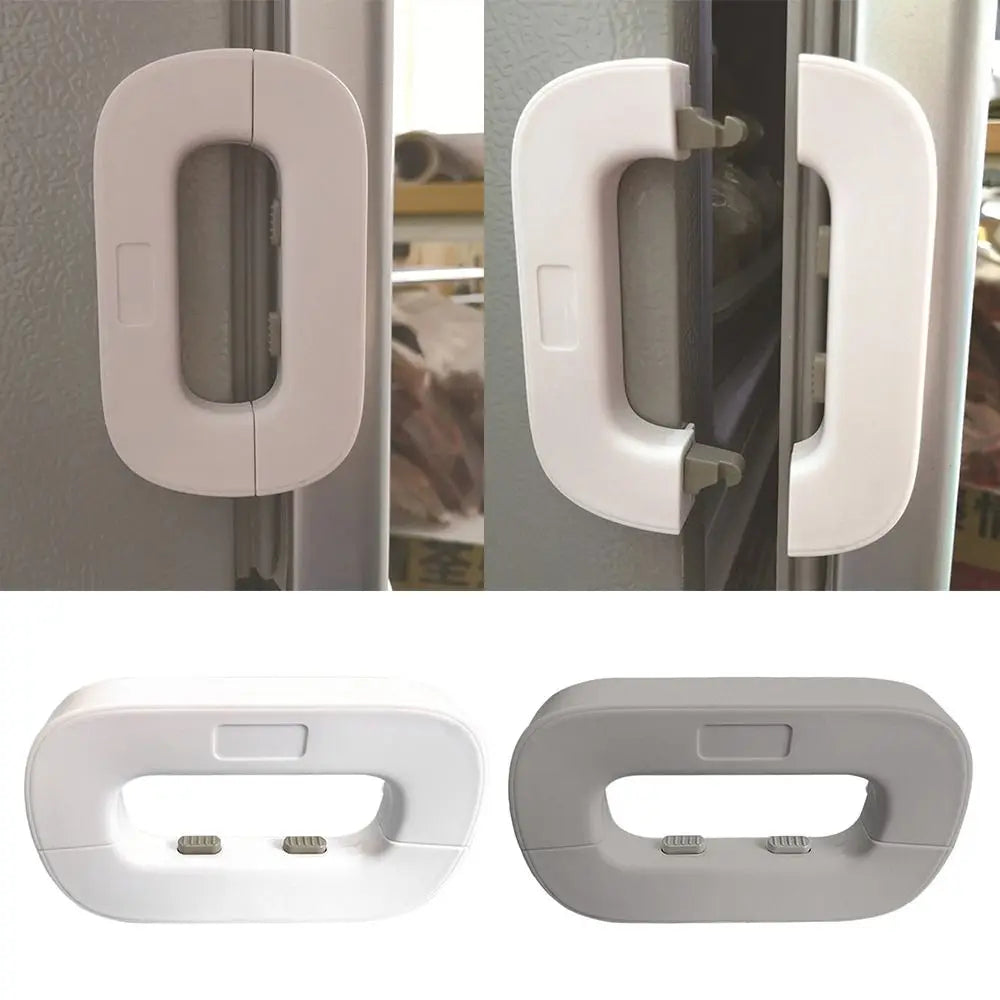 Household Refrigerator Lock Freezer Door Lock Toddler Children'S Cabinet Safety Lock Baby Anti-Pinching Safety for Baby Kitchen Gadgets