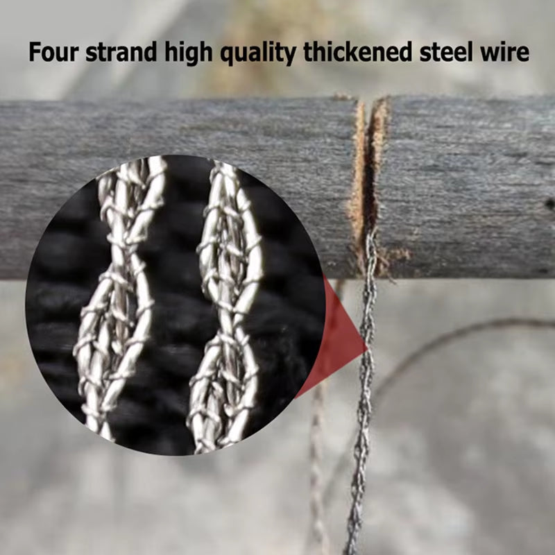 Manual Chain Saw Wire Saw Scroll Outdoor Emergency Travel Survival Tool 1Pcs Stainless Steel