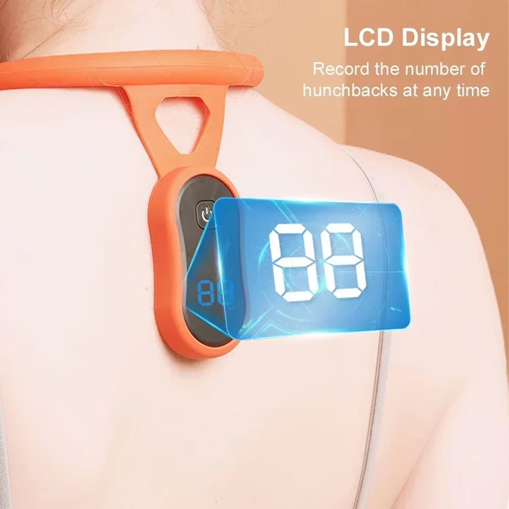 Smart Posture Corrector Back Brace Massager Posture Training Belt Kid Sitting Humpback Corrector Trainer LCD Pose Correction USB