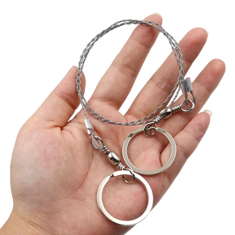 Manual Chain Saw Wire Saw Scroll Outdoor Emergency Travel Survival Tool 1Pcs Stainless Steel