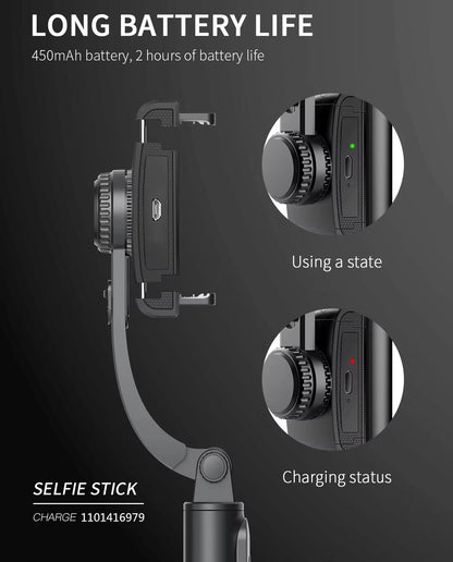 2023 NEW Phone Gimbal Stabilizer Wireless Bluetooth Selfie Stick Tripod Stabilizer Holder Bracket for Smartphone Live